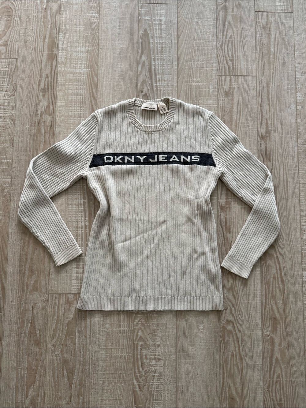 Y2K DKNY Jeans Ribbed Knit Sweater